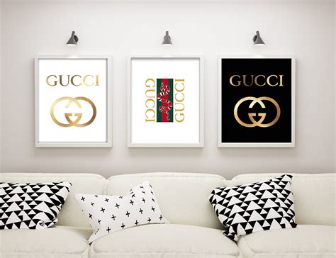 gucci art walls|Gucci inspired wall art.